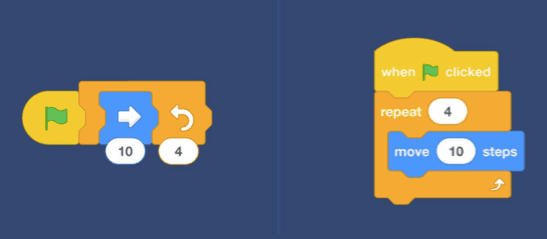 The ([v] of [sprite v]) sensing block when altered causes all scripts to  bunch together - Discuss Scratch