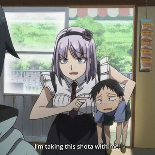 Hotaru Shidare of Dagashi Kashi and her shota