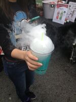 Check out this bubbling volcano drink!
