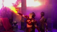 Pirena burns the entire castle of Etheria.