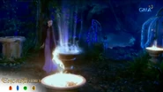 Cassiopea showing Lira her fortune (using the Mahiwagang Kawa)