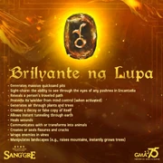 Summary of the powers gem posted in the official Facebook page. However, the powers the gem had manifested were more than what is listed.