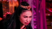 The surroundings react accordingly to Pirena's anger.