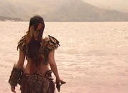 Danaya headed underwater.