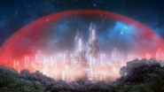 The shield created using the powers of the gem.