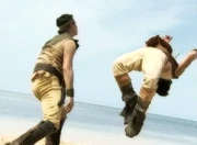 Apek fighting Axilom.