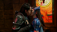 The first genuine kiss of Ybrahim and Amihan.