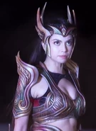 Pirena's new armor after her powers combined with Danaya and Alena.
