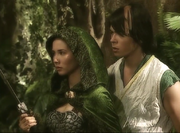 Alena protecting Kahlil from Lira.