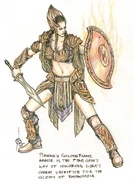 Pirena's Etheria armor sketch.