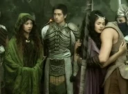 Chapter 35; Ybrahim hugs Amihan after giving her condolence to Apitong but Alena arrives as they hug.