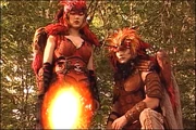 Pirena created a fire mirror for Vultra and Rasmus to use.