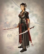 Pirena's "War Queen of Ether" armor concept (this Sapiriyan-type design was not used)