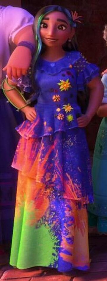 Isabela Encanto Girls Dress Isabella Madrigal Outfit Isabel Disney