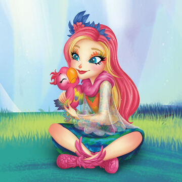 Enchantimals peeki parrot doll & sheeny outlet