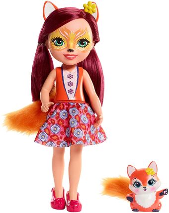 MATTEL Enchantimals Felicity Fox Doll w// Flick
