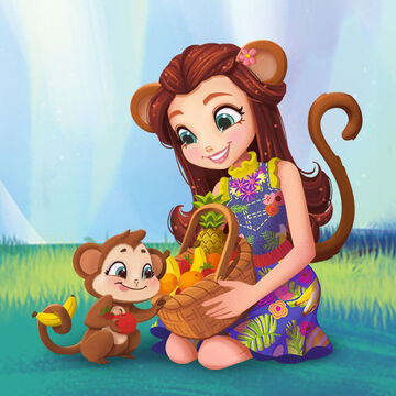 Enchantimals monkey doll best sale