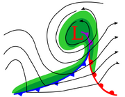 Occluded cyclone