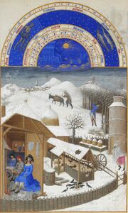 Les Très Riches Heures du duc de Berry février