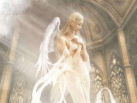 Evolution of Angels: From Disembodied Minds to Winged Guardians