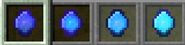 Sprites from left to right; A Mana Crystal with 0 Mana, a Mana Crystal with 1-499 Mana, a Mana Crystal with 500-799 Mana, and Mana Crystal with 800-1000 Mana,