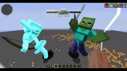 Skeleton titan vs zombie titan