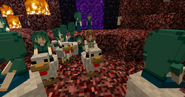 Female skin for the Librarian/Cartographer Zombie Villager Chicken Jockey (Alongside many other Chicken Jockeys)