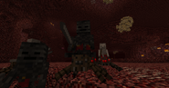 Wither Skeleton Spider Jockey with Survival Test skin