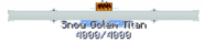 The Snow Golem Titan Healthbar.