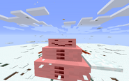A defeated Snow Golem Titan.