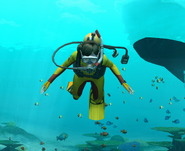 Oceana's first underwater appearance.