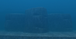 Marige Atoll Face-Shaped Rock