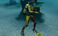 Oceana after dropping her pendant in Spring Garden.