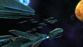 Pilgirm Fleet.jpg (6 KB) Pilgrim Fleet moments before Combat