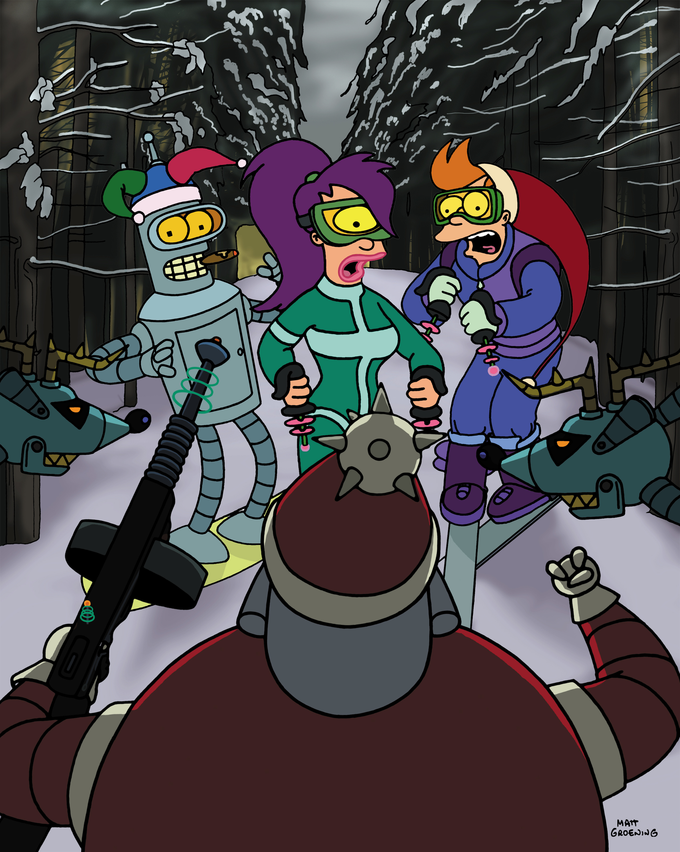 futurama santa and bender