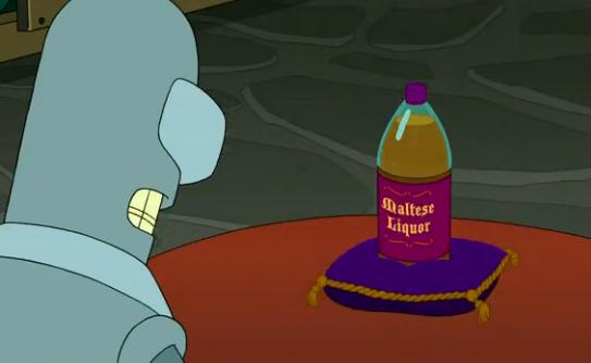 bender futurama drinking