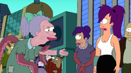 Introducing herself to Leela, her granddaughter