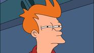I'm not sure if..., the scene where Fry squints suspiciously has been popularized and became an internet meme. This same meme was also used as the opening subtitle for the Season 7 premiere episode "The Bots and the Bees".