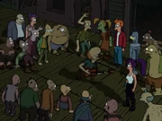 Leela's parents, upper left