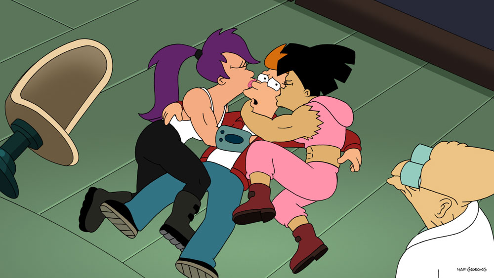 futurama fry and amy