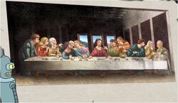 Bender retrieves The Last Supper