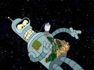 Bender as "The Metal Lord"