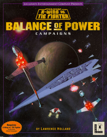 Star Wars X-Wing vs. TIE Fighter Balance of Power 1997 Game Cover