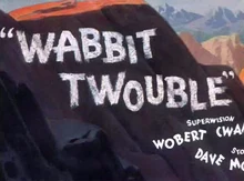 Merrie Melodies Wabbit Twouble 1941 Title Card