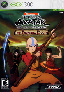 Avatar The Last Airbender The Burning Earth 2007 Game Cover