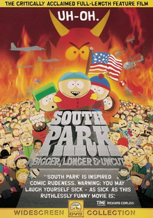 South Park Bigger, Longer & Uncut 1999 DVD Cover