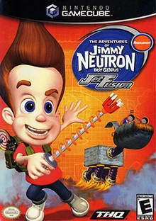The Adventures of Jimmy Neutron Boy Genius Jet Fusion 2003 Game Cover