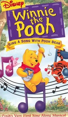 Disney Winnie the Pooh Sing a Song with Pooh Bear 1999 VHS Cover