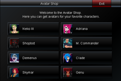 Avatar Shop