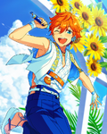 (Sparkling Sunflowers) Subaru Akehoshi Frameless Bloomed